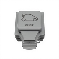 Prise de charge pour véhicule électrique industrielle IGERCN, IP66, en cuivre, 1 gang, 250V/16A, prise française, extérieur, IGW1-FR
