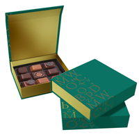 Boîte de luxe rigide pour musulman Eid Mubarak Ramada Boîtes d'emballage vides en papier Baklava Dates Boîtes cadeaux Boîte de cadeaux pour bonbons au chocolat