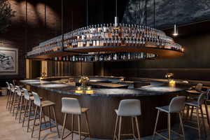 Quiosco de Bar Personalizado |   Barra de Bar para Pub y <span class=keywords><strong>Bistro</strong></span> con Vitrinas de Exhibición en la Parte Posterior |   Fabricante de Instalaciones Completas para Tiendas - Product Image 2