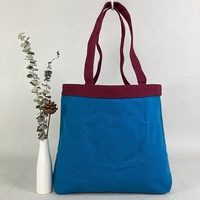 Bolsa de algodón de estilo bohemio para compras, bolsa de algodón de pedido bajo
