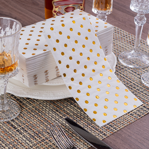 Carta personalizzata per il <span class=keywords><strong>Decoupage</strong></span> a pois di qualità con carta stampata per pranzo <span class=keywords><strong>tovaglioli</strong></span> per ristorante - Product Image 2