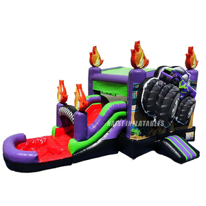 Structure gonflable 26 pieds Monster Combo Pelle Excavatrice pour garçons, avec toboggan aquatique et zone de saut, idéale pour fêtes d'anniversaire, <span class=keywords><strong>à</strong></span> <span class=keywords><strong>vendre</strong></span> - Product Image 2