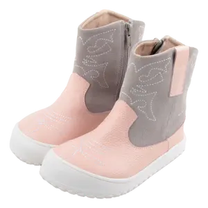 BABYHAPPY حذاء للبنات والأولاد مريح حذاء كاوبوي بتصميم مخصص حاصل على براءة اختراع ومضاد للانزلاق ويعمل بنعل عريض