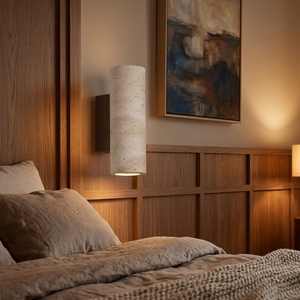 Lampe murale <span class=keywords><strong>LED</strong></span> silencieuse jaune en pierre, design rétro, pour chambre à coucher, chevet, gîte, hôtel, ambiance intérieure, couloir, avec interrupteur mural - Product Image 5