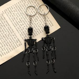 Skeleton <b>Keychain</b> Multi-joint Skeleton <b>Personality</b> Gothic Accessories Halloween Ghost Head Jewelry Korean Fashion 2022 - Product Image 4