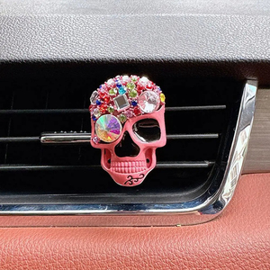 Decoración de ventilación de aire para coche, Clip de aromaterapia con <span class=keywords><strong>Perfume</strong></span> de calavera fantasma bonito con decoración Interior de coche de diamante, aromaterapia para coche - Product Image 6