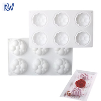 Moule à pâtisserie en silicone en forme de nuage, conception monobloc durable, parfait pour la pâtisserie maison et la préparation de gâteaux mousse à la française