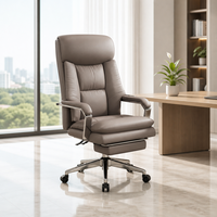 Chaise de bureau en cuir PU à dossier haut ALINUNU, directement de l'usine, pour bureau de PDG, chaise pivotante ergonomique pour cadres