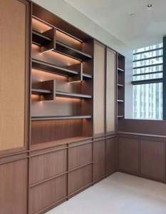 Librerías de Estilo Retro Minimalista para Oficina en Casa, Librerías de Madera de Tamaño Personalizado, Muebles de Estudio Ecológicos - Product Image 6