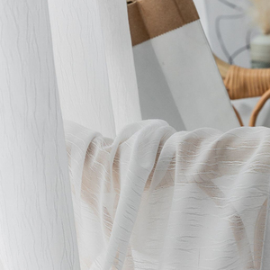 Tende in Tessuto <span class=keywords><strong>Trasparente</strong></span> Bianco Naturale di Alta Qualità, Fornitura Diretta dalla Fabbrica - Product Image 2