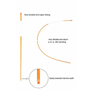 Varilla de fibra de vidrio sólida redonda pultruida de alta resistencia, estacas de nieve, marcadores reflectantes para entrada - Product Image 2