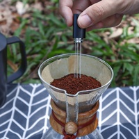 Outils de Barista en acier inoxydable, doseur à expresso, agitateur à café, distributeur d'aiguilles à café de 0.4mm