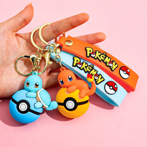 80 Tipos de Llaveros de Goma 3D de Anime Pokémon, Colgantes de PVC de Dibujos Animados, Pikachu, Gengar, Charmander, Eevee, Llavero de Silicona de Pokémon - Product Image 3