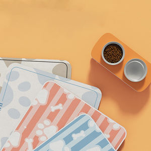 Haustierfuttermatte Mikrofaser waschbare Hundematte für Speisen und Wasser Schüssel-Keine Flecken schnell trocknende Hundespendermatte - Product Image 6