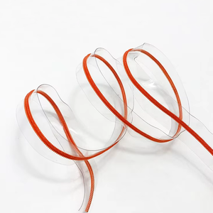 <span class=keywords><strong>Fermeture</strong></span> éclair double en plastique translucide PE à <span class=keywords><strong>clip</strong></span>, vente en gros, pas cher - Product Image 6