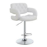 Tabouret de Bar de luxe en cuir à dos haut, industriel Unique Vintage cuisine comptoir de Bar