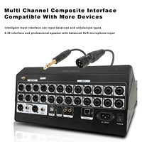 Console de mixage numérique professionnelle Gooermi DMI3, 16 canaux, mixeur numérique, égaliseur paramétrique complet à 3 bandes