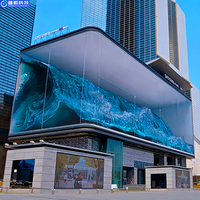 Affichage numérique LED en gros, affichage extérieur P3.91/P4.81 500x1000mm/500x500mm, mur vidéo publicitaire pour aéroport 500-6000cd/m