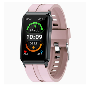 นาฬิกาอัจฉริยะ DF EP01 วัดอุณหภูมิร่างกาย ตรวจคลื่นไฟฟ้าหัวใจ (ECG) วัดอัตราการเต้นของหัวใจ วัดความดันโลหิต ติดตามการนอนหลับ - Product Image 1