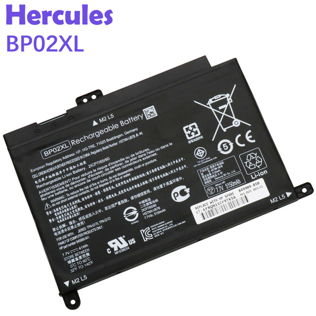 Genuine Laptop Battery BP02XL HSTNN-LB7H HSTNN-UB7B TPN-Q172 TPN-Q175 for HP PAVILION 15 Series Notebook Battery