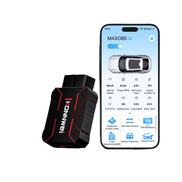 MAXOBD Bluetooth 5.2 Car All System OBD2 Scanner With Android IOS APP