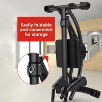 Appareil de musculation abdominale pliable à domicile, style montagnes russes, réglable, pour l'entraînement du tronc
