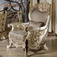 Ensemble de canapés de salon de luxe classique européen en bois massif et tissu jacquard brun foncé, ensemble complet de mobilier de palais haut de gamme doré