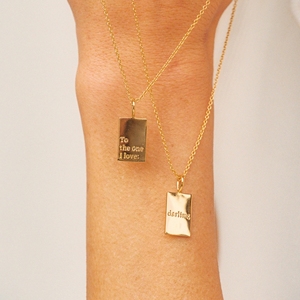 Collar con Colgante Cuadrado de Acero Inoxidable Chapado en Oro PVD, Resistente al Agua, con Letra Personalizada, Joyería de Moda para Mujer, Ideal para Regalo - Product Image 6