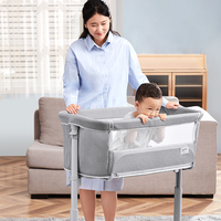 Literie de bébé nouveau-né portable réglable et confortable lits de bébé de luxe avec protège-matelas