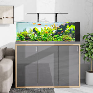 Nouveau Aquarium Écologique en Verre Moderne pour Salon et Chambre, Ultra Blanc, Paysage Naturel avec Galets, Intelligent - Product Image 1
