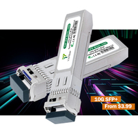 Módulo SFP+ 10G, 300m, 3km, 10km, 20km, 40km, 60km, 80km, 100km, 110km, Transceptor Óptico de Fibra Ethernet 10GE OEM