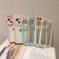 Nouveauté Coque de téléphone transparente en acrylique Anime Accessoires Housse arrière pour Iphone 11 12 13 14 15 16 17 18 Pro Max