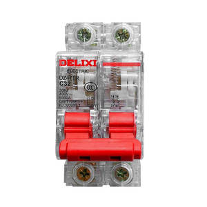 Interruptor Automático Miniatura Delixi DZ47TR 2P 40A63A 220V Monofásico con Interruptor de Aire Transparente MCB Capacidad 40A - Product Image 1