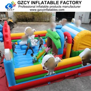 Château <span class=keywords><strong>gonflable</strong></span> Fun City à prix d'usine, certifié CE, en PVC, pour parc sportif, <span class=keywords><strong>jardin</strong></span>, usage résidentiel, aire de jeux extérieure - Product Image 4