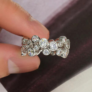 Anillo de Moda Unisex con Circonita Cúbica en Forma de Anillo, Modelo T0654, para Boda - Product Image 2