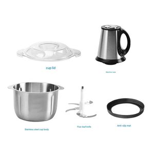 เครื่องบดเนื้อไฟฟ้าสแตนเลสขนาด 2 ลิตร 3 ลิตร ราคาประหยัด พร้อมใบมีดผสม สำหรับใช้ในครัวเรือน - Product Image 4