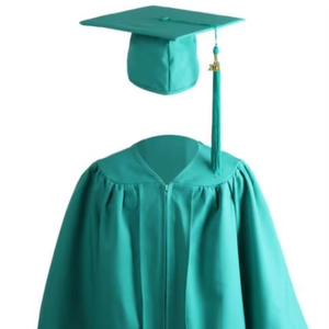 Robe de Cérémonie de Remise des Diplômes Unisexe pour Enfants, Bébés et Maternelle, en Polyester Mat 100%, avec Toque de Remise des Diplômes et Logo Personnalisé - Product Image 5