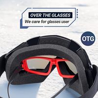 Masques de ski et de snowboard pour adultes, adolescents, hommes et femmes - UV400 anti-buée, vision large, masques de motoneige