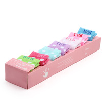 Chaussettes pour bébé de 0 à 3 mois, respirantes et absorbant la transpiration, en coton, boîte cadeau de dessins animés, 7 paires, chaussettes pour nouveau-nés, vente chaude
