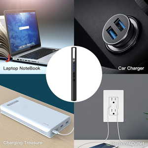 قلم أمان قوي للدفاع عن النفس بتصميم نحيف قابل لإعادة الشحن عبر USB مع مؤشر للبطارية - Product Image 5