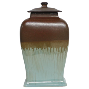 Vaso in Ceramica con Coperchio Elegante Vaso per Fiori per Arredamento Casa Soggiorno Camera da Letto Ufficio Tavolo - Product Image 4