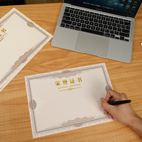 Affiches de compétences personnalisées en papier/carton fantaisie avec logos en relief pour la formation des entreprises, impression de certificats professionnels