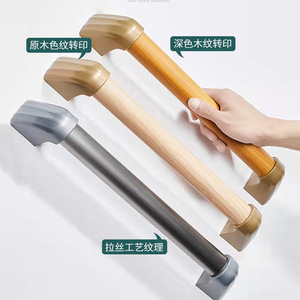 ราวจับยี่เจีย ความลึก 1 ซม. สีไม้ธรรมชาติ รับน้ำหนักได้ 200 กก. สำหรับห้องน้ำ ห้องสุขา ช่วยพยุงผู้สูงอายุ - Product Image 2