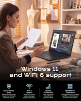 Nouvel ordinateur portable convertible 2-en-1 15,6 pouces Écran tactile Intel Core I3-10100Y 16 Go de RAM 256 Go de SSD WiFi 6 Windows 11 Home Business