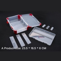 Boîte de rangement en plastique OEM ODM pour vis et accessoires, avec séparateurs, pour compartiments mobiles