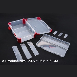 OEM ODM di chuyển phân vùng giải quyết trường hợp vít nhựa Organizer <span class=keywords><strong>Box</strong></span> với ngăn - Product Image 2