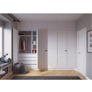 Guardaroba moderno camera da letto armadio a battente armadio Design armadio pannello di personalizzazione armadio - Product Image 3