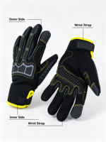 Gants de course moto HAIYI haute performance, unisexes, avec sangle de poignet réglable, antidérapants, absorbant les chocs, protection UV, pour extérieur