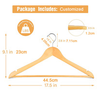 Cintres en bois personnalisés pour magasins de vêtements, cintres pour vêtements, costumes, manteaux, robes, Perchas De Madera, Cintre Vêtement Personnalisé