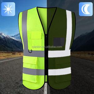 เสื้อกั๊กนิรภัยแบบสะท้อนแสงกันน้ำระดับ2ของ Ansi Class 2มองเห็นได้ชัดเจนพร้อมโลโก้ตามสั่งสำหรับชุดทำงานมอเตอร์ไซค์ - Product Image 3